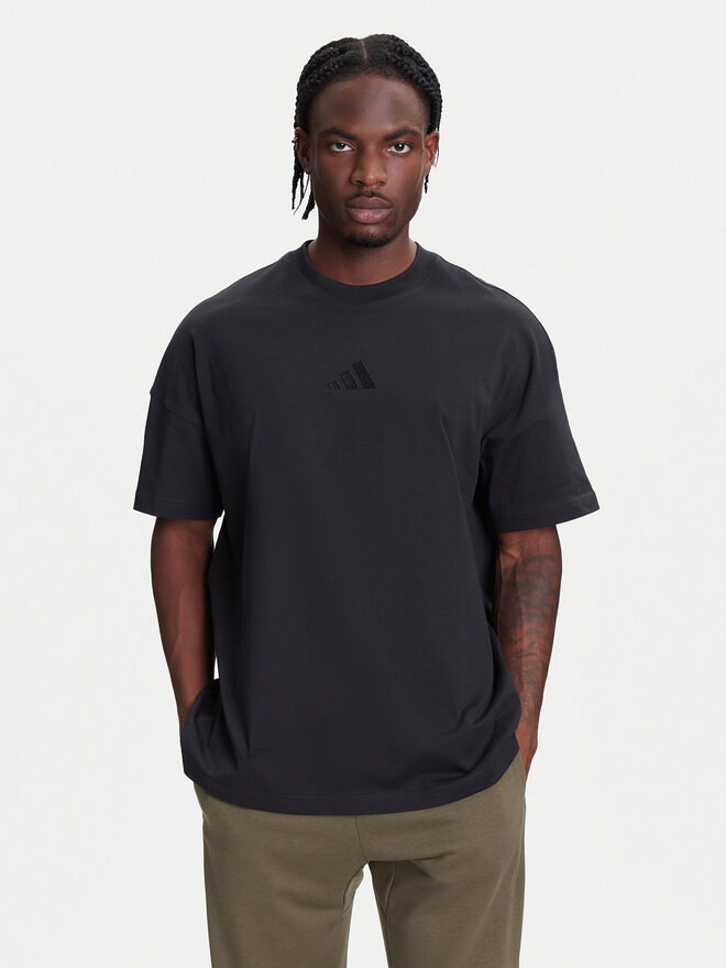 adidas adidas Marškinėliai ALL SZN IY4150 Juoda Loose Fit