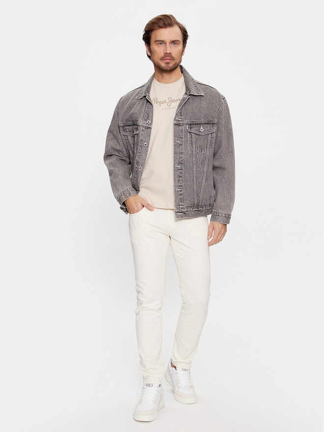 Pepe Jeans Pepe Jeans Marškinėliai Eggo N PM508208 Smėlio Regular Fit