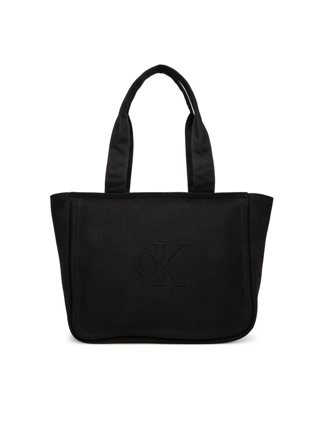 Calvin Klein Jeans Τσάντα Calvin Klein Jeans Summer Canvas Tote LV04K3098G Μαύρο