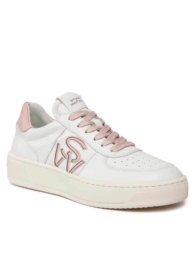 Stuart Weitzman Сникърси Stuart Weitzman Crtsde Lgo Snr SH305 Бял