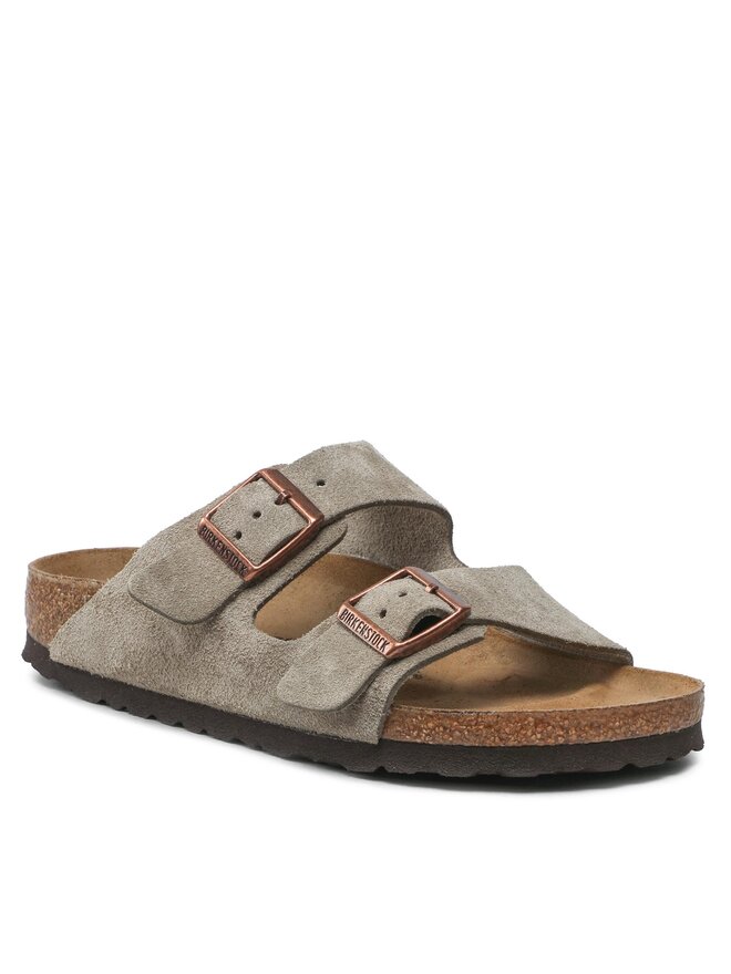 Pantoletten Birkenstock Arizona Bs 51463 Grau eschuhe