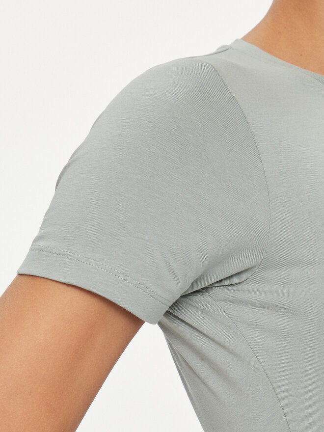 Pepe Jeans Pepe Jeans Marškinėliai New Virginia PL505202 Žalia Slim Fit