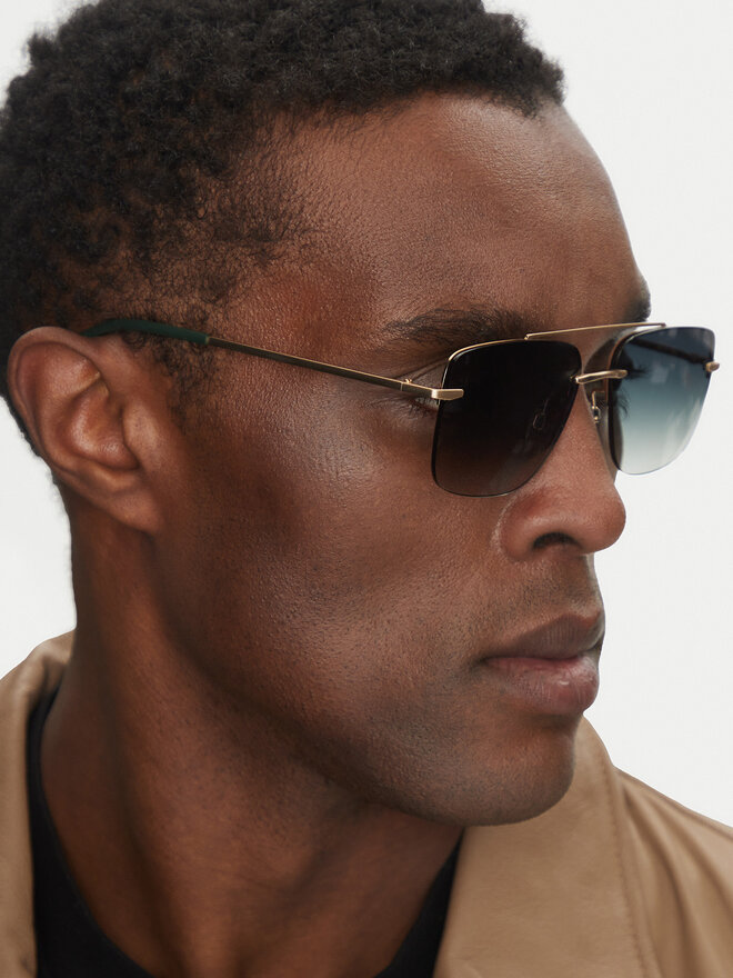 Trussardi Okulary przeciwsłoneczne Trussardi TSM3025 Zielony