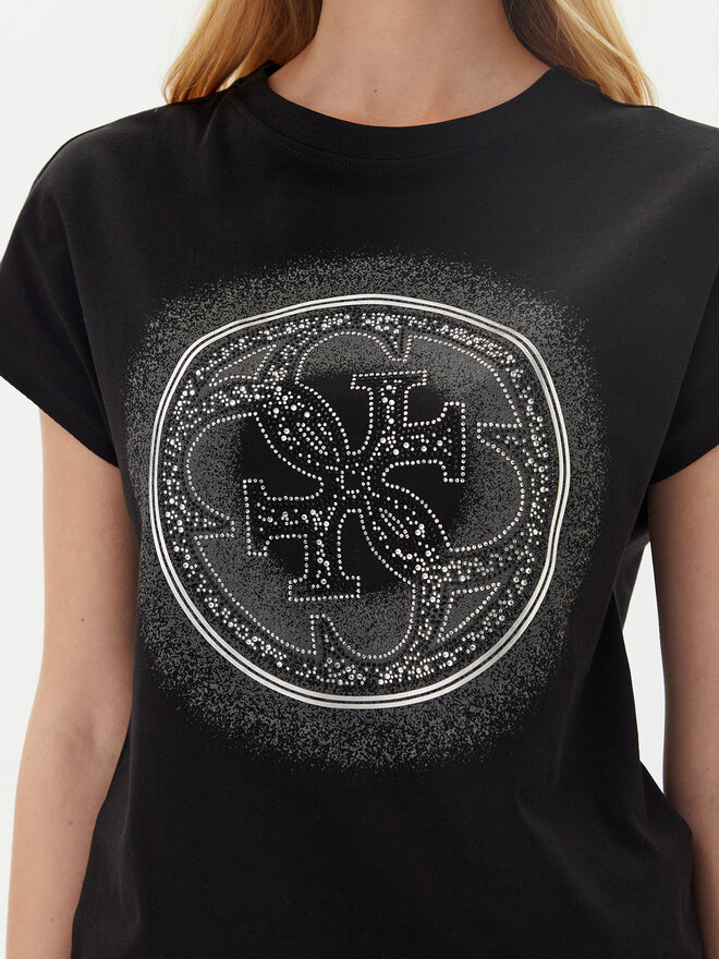 Guess Guess Camiseta W5YI14 I3Z14 Negro Regular Fit