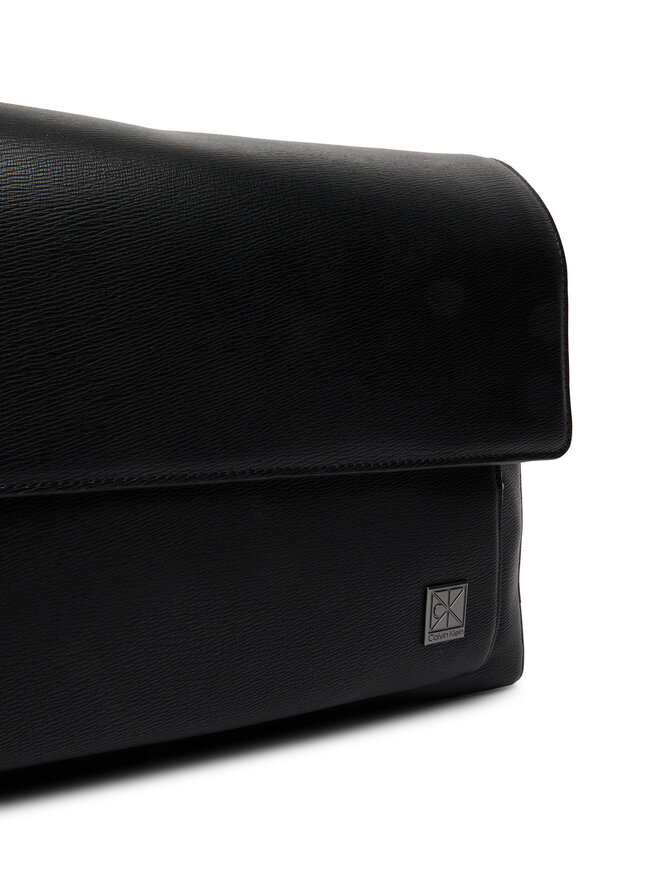 Calvin Klein Umhängetasche Calvin Klein Emblem Hw Flap Messenger LV04D3299G Schwarz