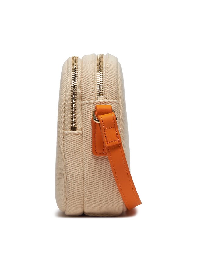 Tommy Hilfiger Handtasche Tommy Hilfiger Poppy Canvas Crossover AW0AW16419 Beige