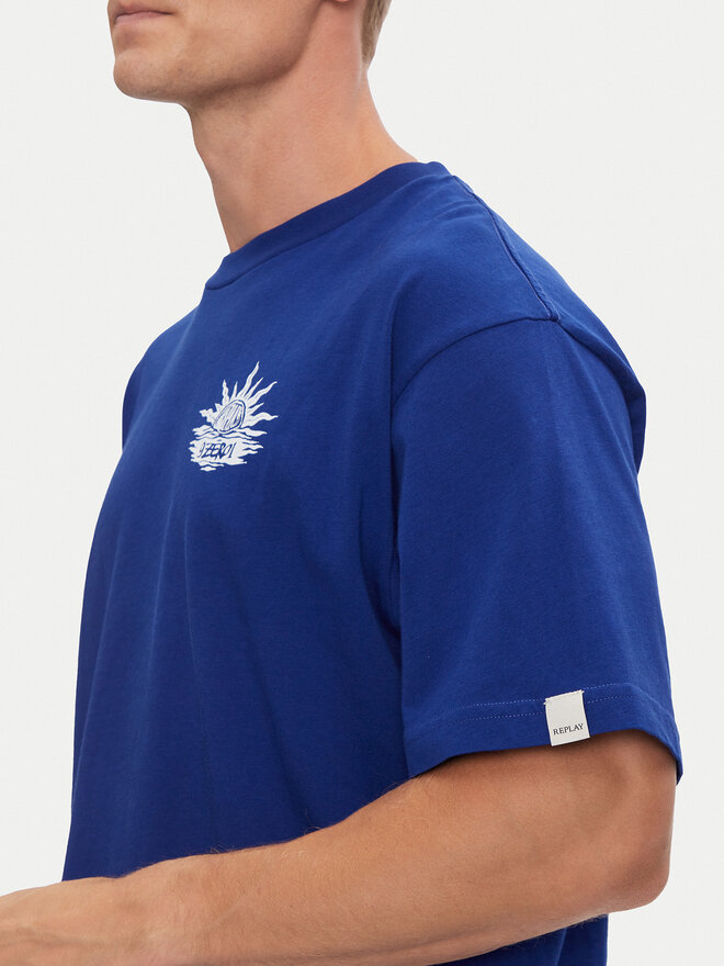 REPLAY Replay T-shirt M6990 .000.23454 Plava Loose Fit