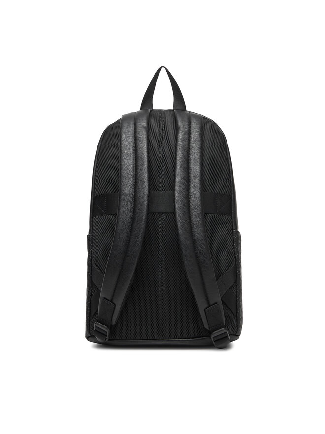 Calvin Klein Rucksack Calvin Klein Emblem Emboss Round Backpack LV04D3202G Schwarz