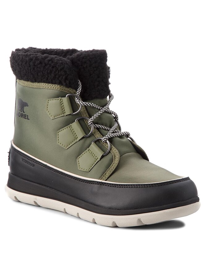 Bottes de neige Sorel Explorer Carnival NL3040 Vert chaussures