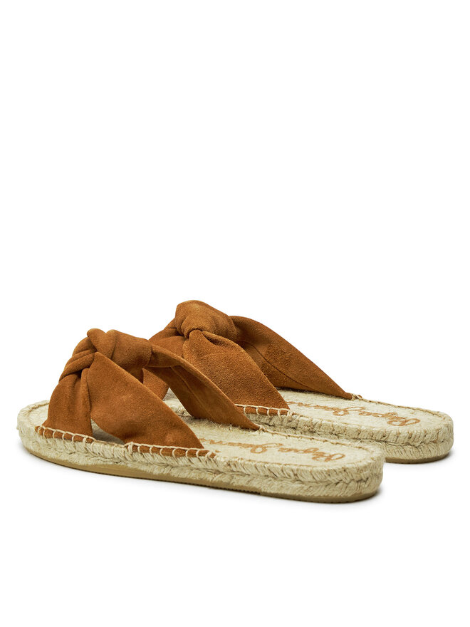 Pepe Jeans Espadrile Pepe Jeans Siva Knot PLS90664 Smeđa