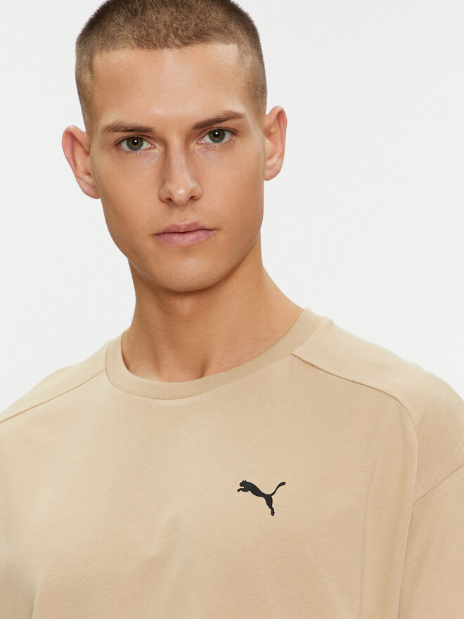 Puma Puma Marškinėliai Rad/Cal 678913 Smėlio Relaxed Fit