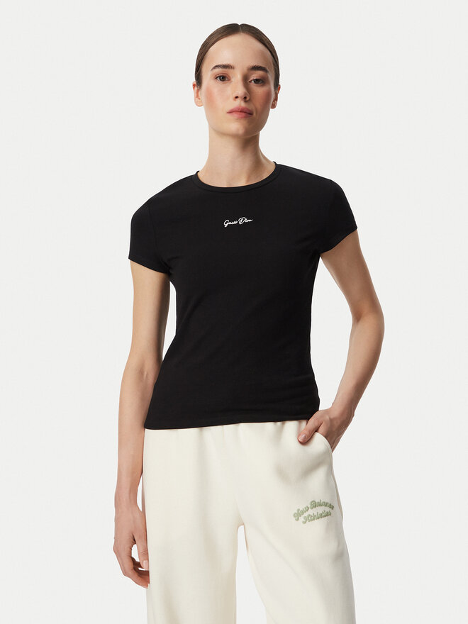 Guess Guess Футболка V6YI01 K4258 Чорний Slim Fit
