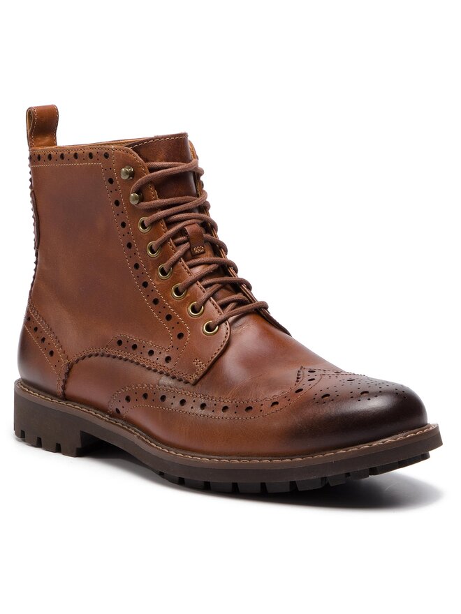Clarks Μπότες Clarks Montacute Lord 203517907 Καφέ