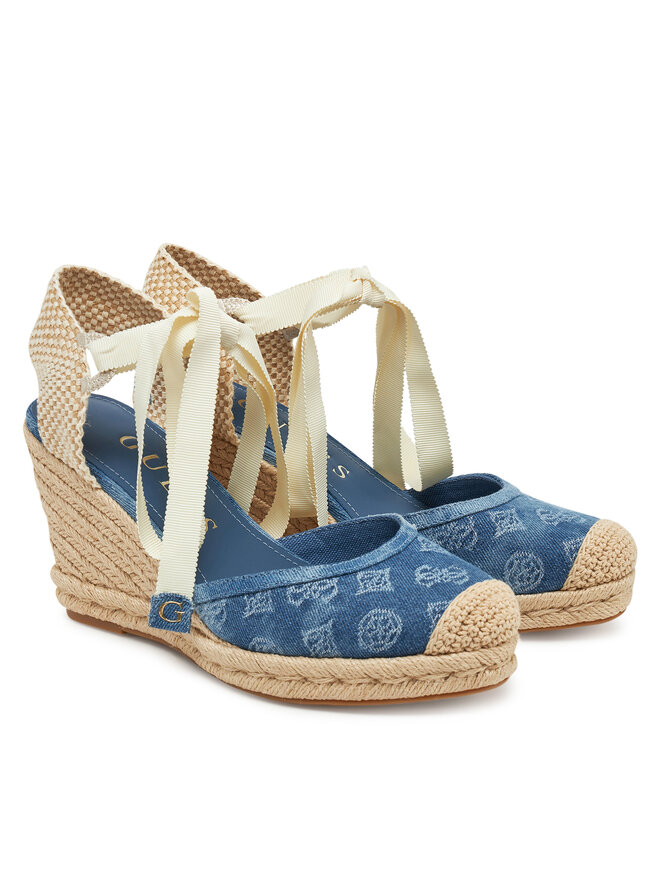 Guess Espadryle Guess FLJCYR DEN04 Niebieski