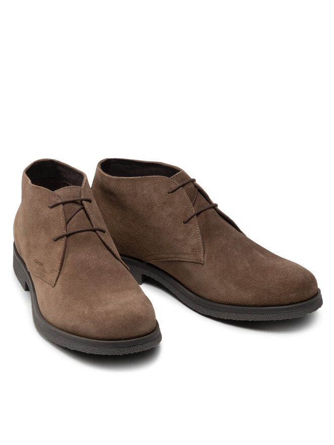 Geox Šnurovacia obuv Geox U Claudio A U0458A 00022 C6005 Hnedá