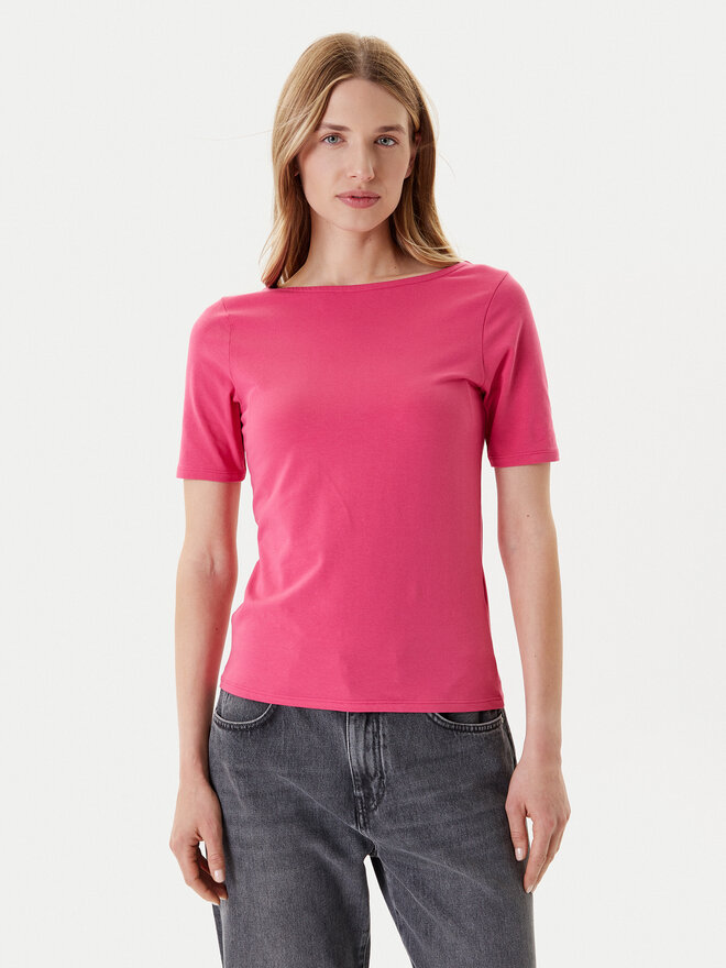 United Colors Of Benetton United Colors Of Benetton T-shirt 3FJHD109K Ružičasta Slim Fit