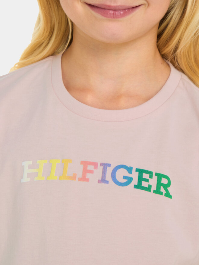 Tommy Hilfiger Tommy Hilfiger Marškinėliai Monotype KG0KG07851 D Rožinė Regular Fit