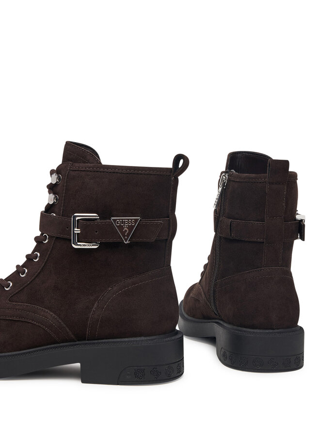 Guess Schnürschuhe Guess FLFFE2 LEA10 Dunkelbraun