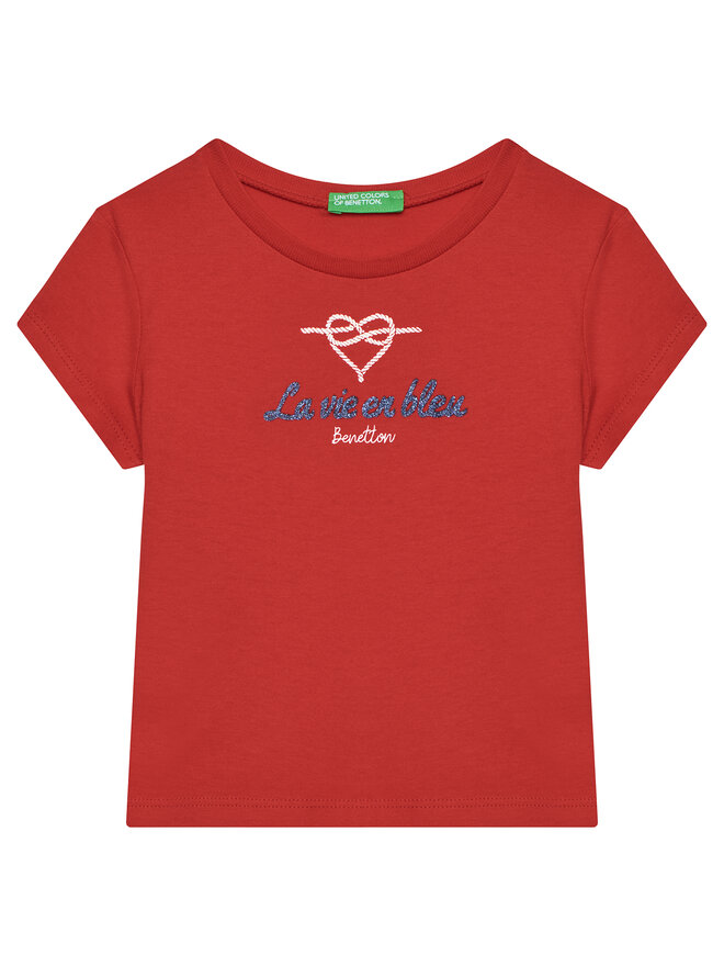 United Colors Of Benetton United Colors Of Benetton Футболка 3I1XG10J2 Червоний Regular Fit