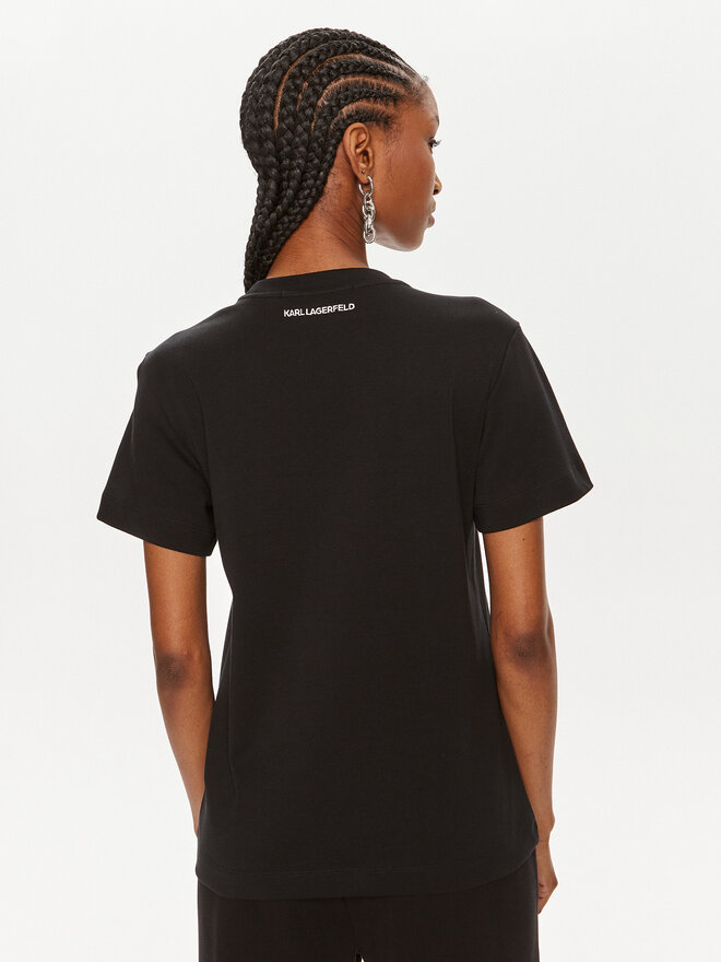 KARL LAGERFELD KARL LAGERFELD T-Shirt 245W1717 Μαύρο Regular Fit