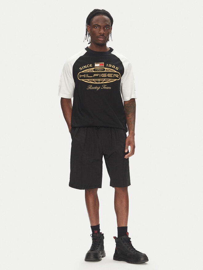 Tommy Hilfiger Tommy Hilfiger Camiseta F1 Movie MW0MW41389 Negro Regular Fit