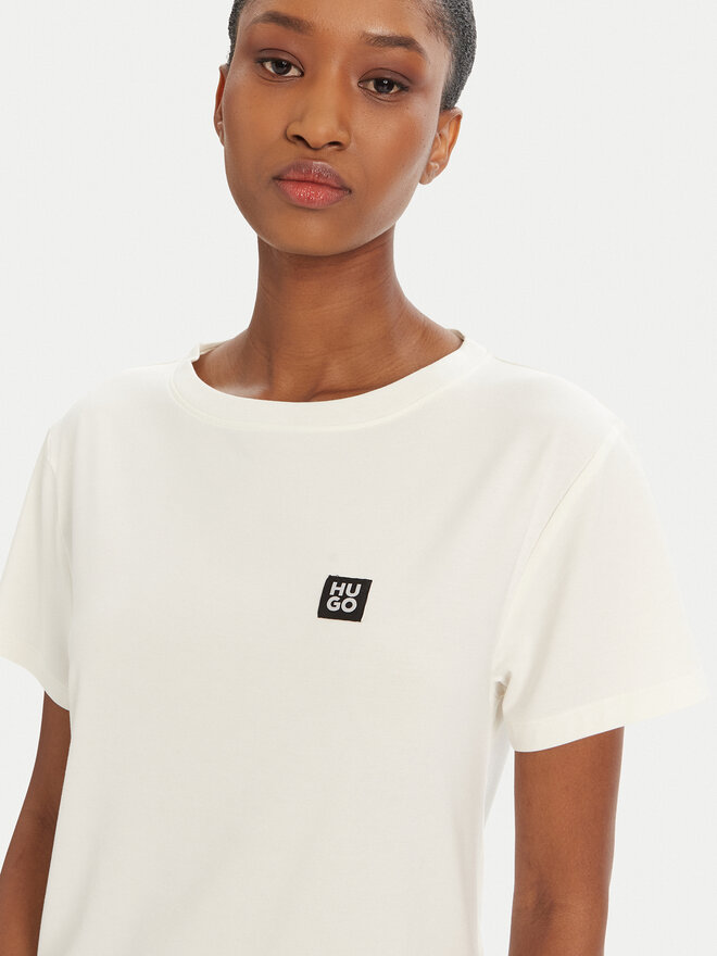 HUGO HUGO Camiseta 50534300 Écru Regular Fit