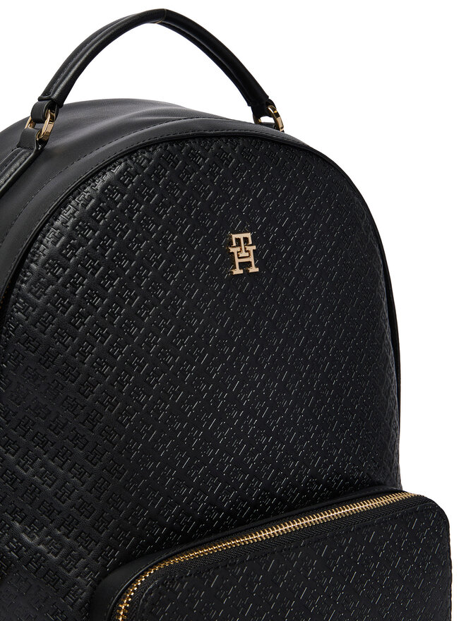 Tommy Hilfiger Rucksack Tommy Hilfiger Th Daily Backpack Mono AW0AW18852 Schwarz