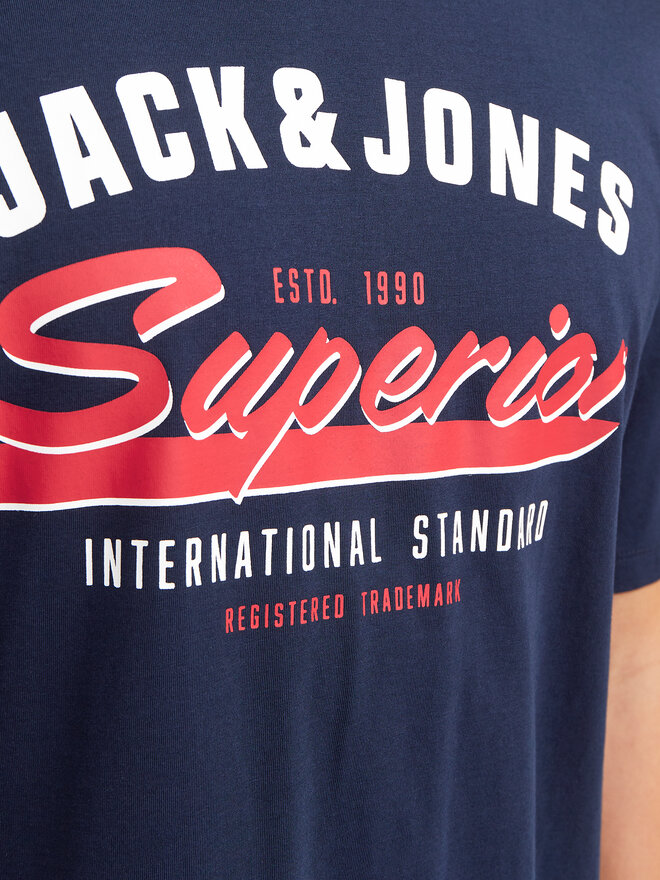 Jack&Jones Jack&Jones Marškinėliai Logo 12268267 Tamsiai mėlyna Standard Fit