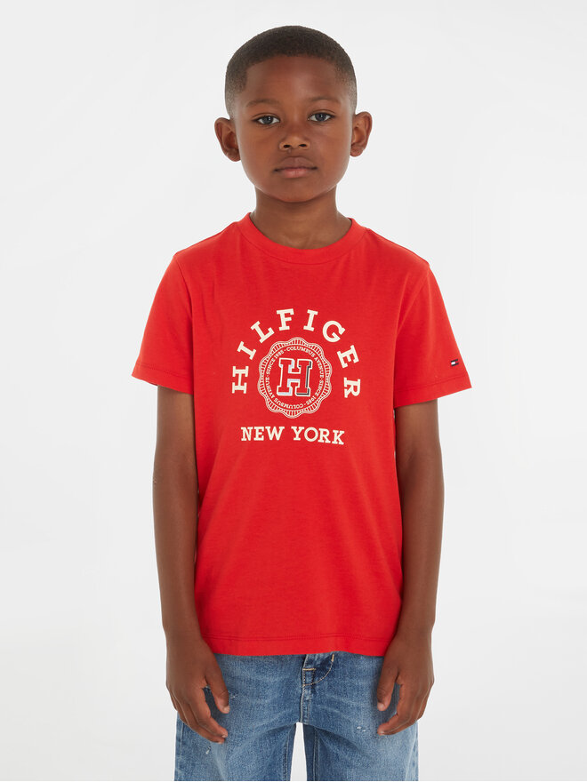 Tommy Hilfiger Tommy Hilfiger Camiseta Monotype Arch KB0KB08802 Rojo Regular Fit