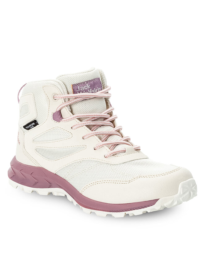 Jack Wolfskin Bakancs Jack Wolfskin Woodland Texapore Mid K 4042152 Ekru