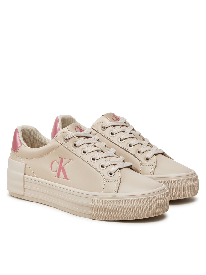 Calvin Klein Jeans Zapatillas Calvin Klein Jeans Vulc Flatform YW0YW01613 Écru