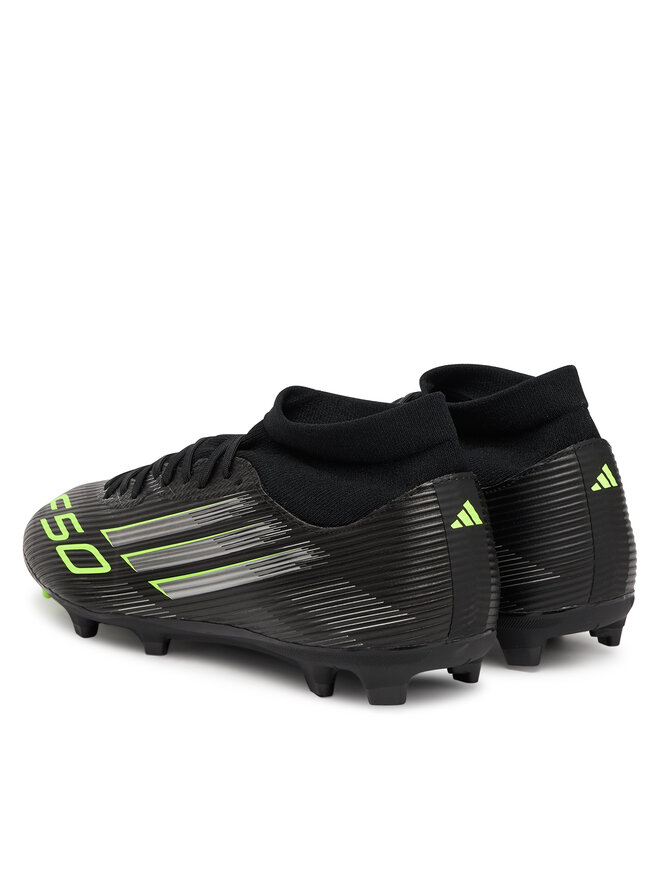 adidas Buty do piłki nożnej adidas F50 League Mid Firm/Multi-Ground Boots JI0887 Czarny