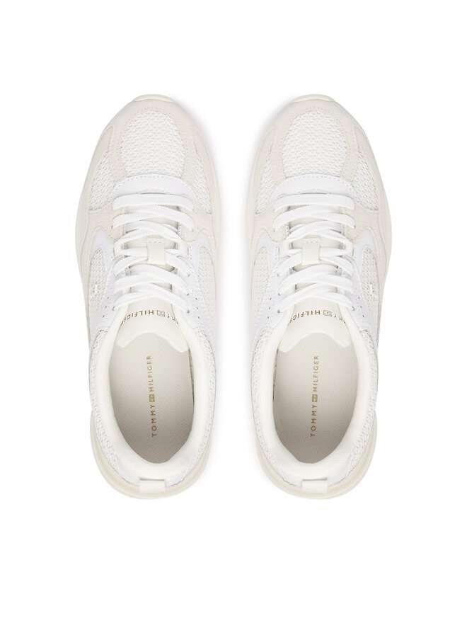 Tommy Hilfiger Sneakers Tommy Hilfiger Th Mix Material Runner FW0FW09306 Weiß