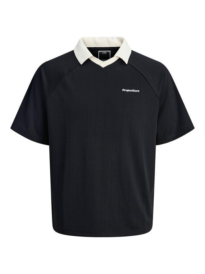 Jack&Jones Jack&Jones Poloshirt Lido 12276758 Schwarz Loose Fit