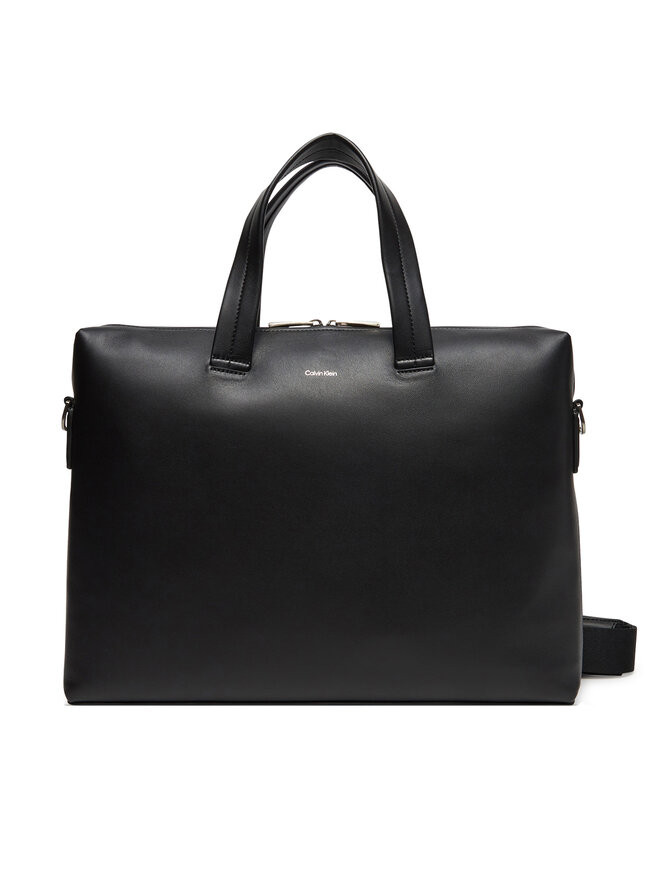 Calvin Klein Torba na laptopa Calvin Klein Ck Premium Leather Laptop Bag K50K512939 Czarny