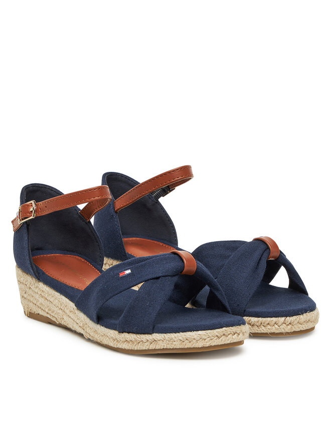 Tommy Hilfiger Espadryle Tommy Hilfiger T3A7-33801-0048 S Granatowy