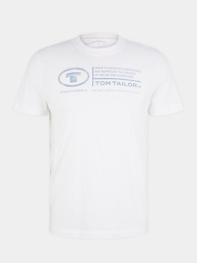 Tom Tailor Tom Tailor Camiseta 1035611 Blanco Regular Fit