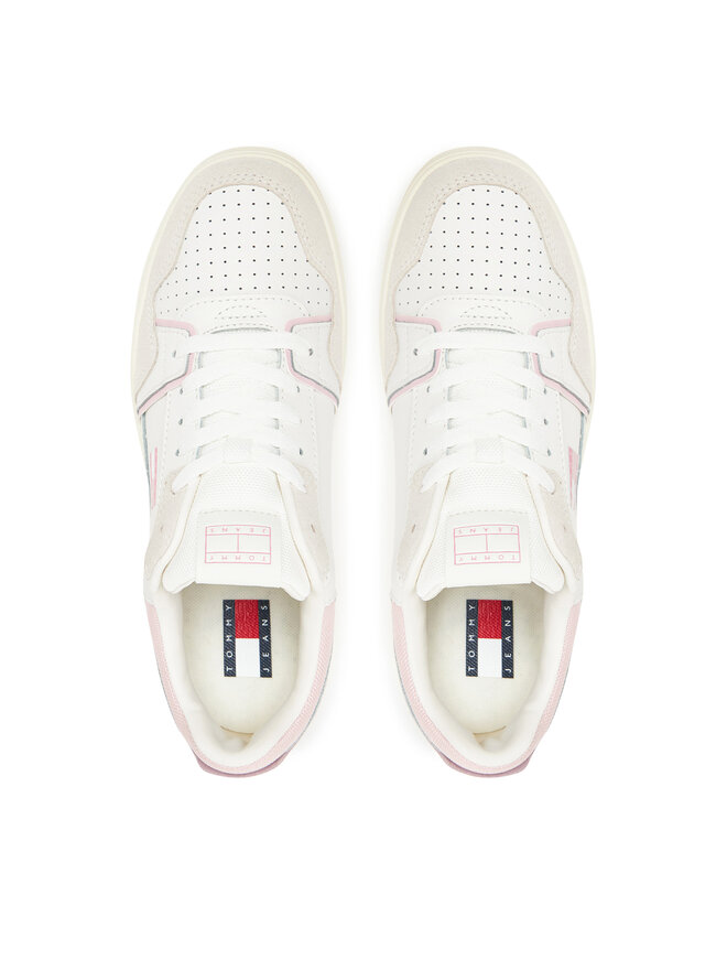 Tommy Jeans Superge Tommy Jeans Tjw Retro Basket Sneaker EN0EN02818 Écru