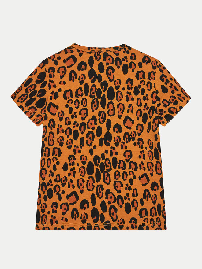 MINI RODINI MINI RODINI Camiseta Basic Leopard 1000000213 Marrón Regular Fit