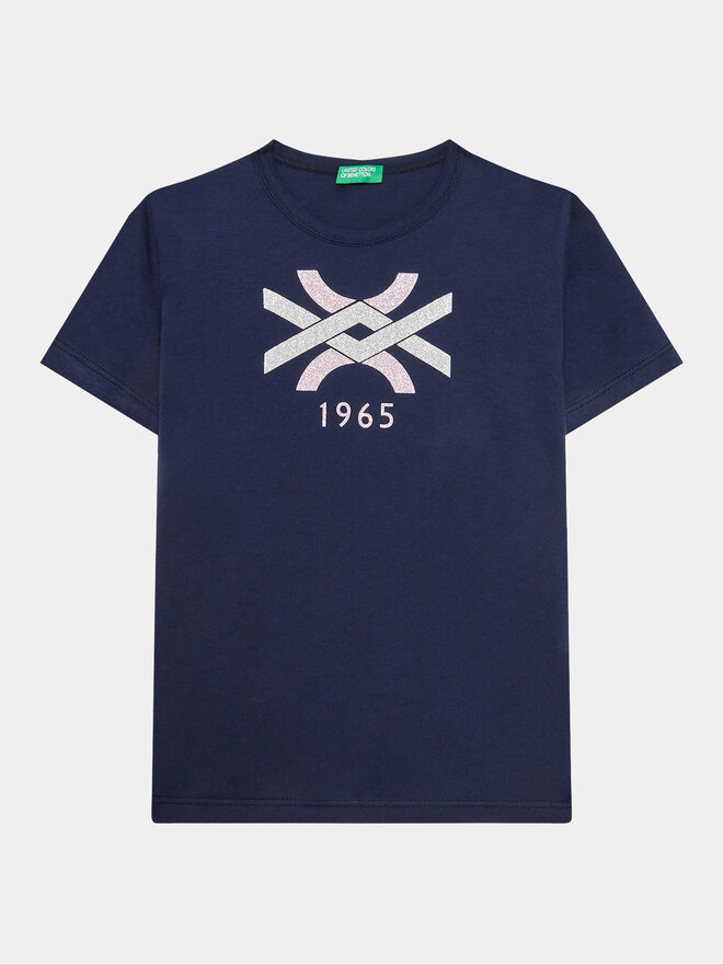 United Colors Of Benetton United Colors Of Benetton T-Shirt 3I1XC10D1 Dunkelblau Regular Fit