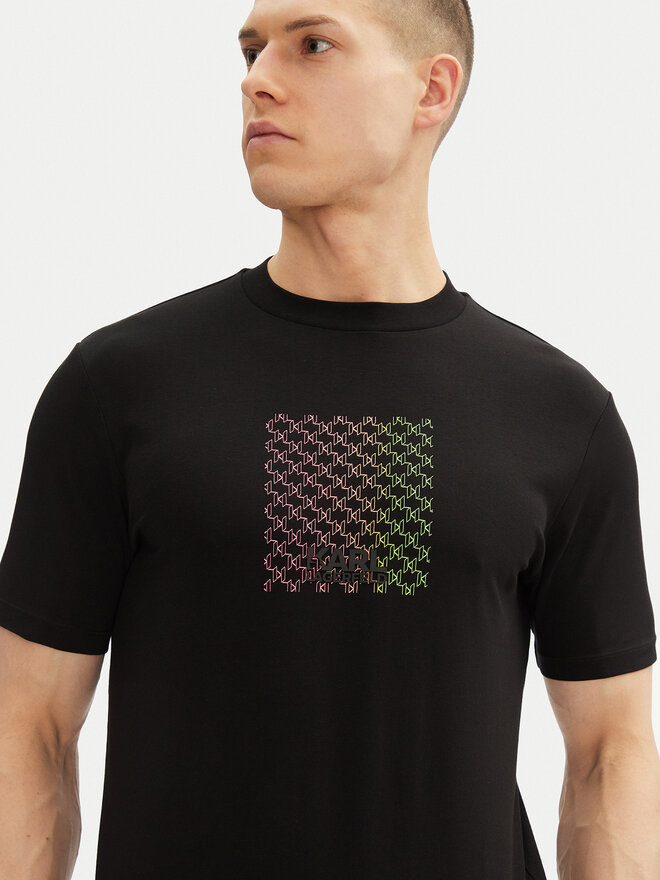 KARL LAGERFELD KARL LAGERFELD Camiseta 755404 552235 Negro Regular Fit