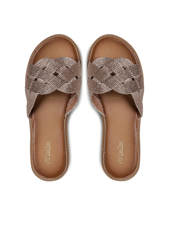 DeeZee Pantoletten DeeZee WS5291-14 Goldfarben