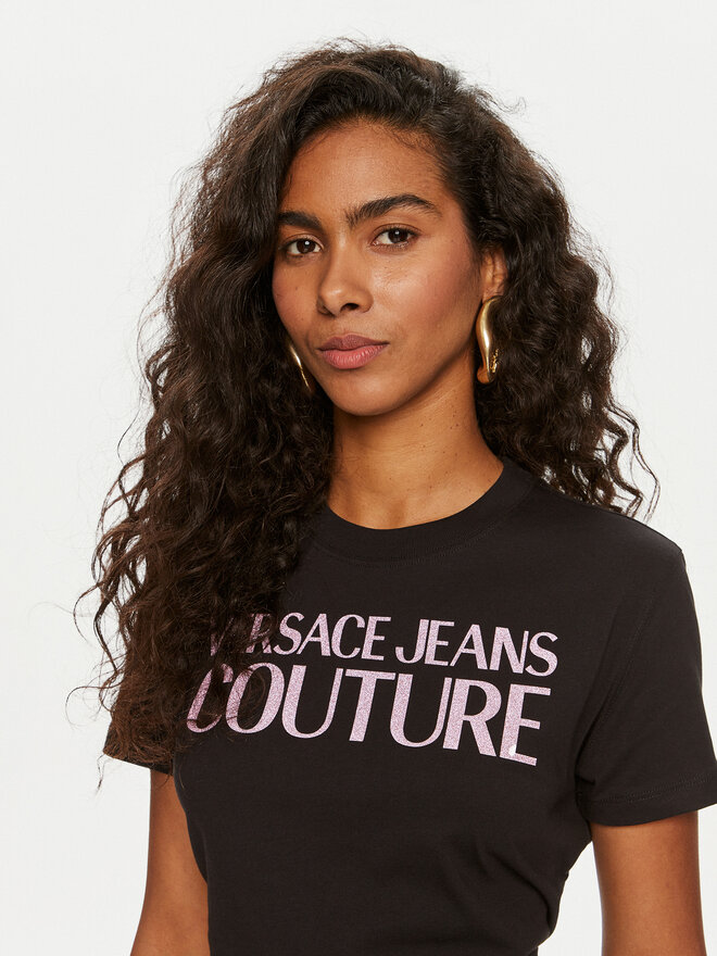 Versace Jeans Couture Versace Jeans Couture Camiseta 76HAHG03 Negro Regular Fit