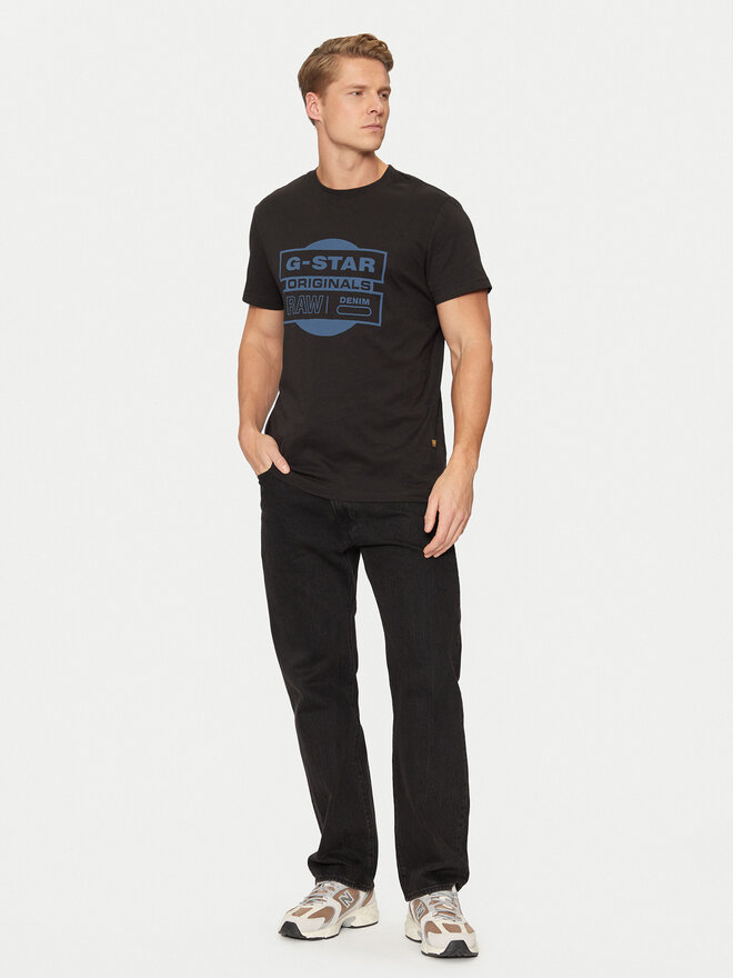 G-Star Raw G-Star Raw Marškinėliai Originals D25443-8415 Juoda Regular Fit