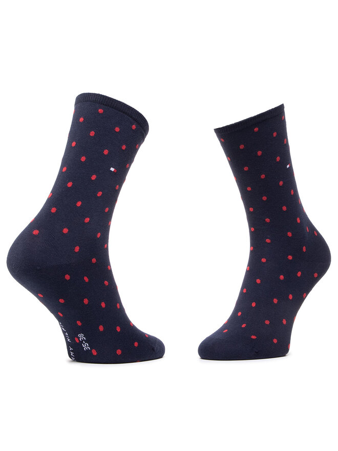 Tommy Hilfiger 2 pares de calcetines altos para mujer Tommy Hilfiger 100001493 Azul marino