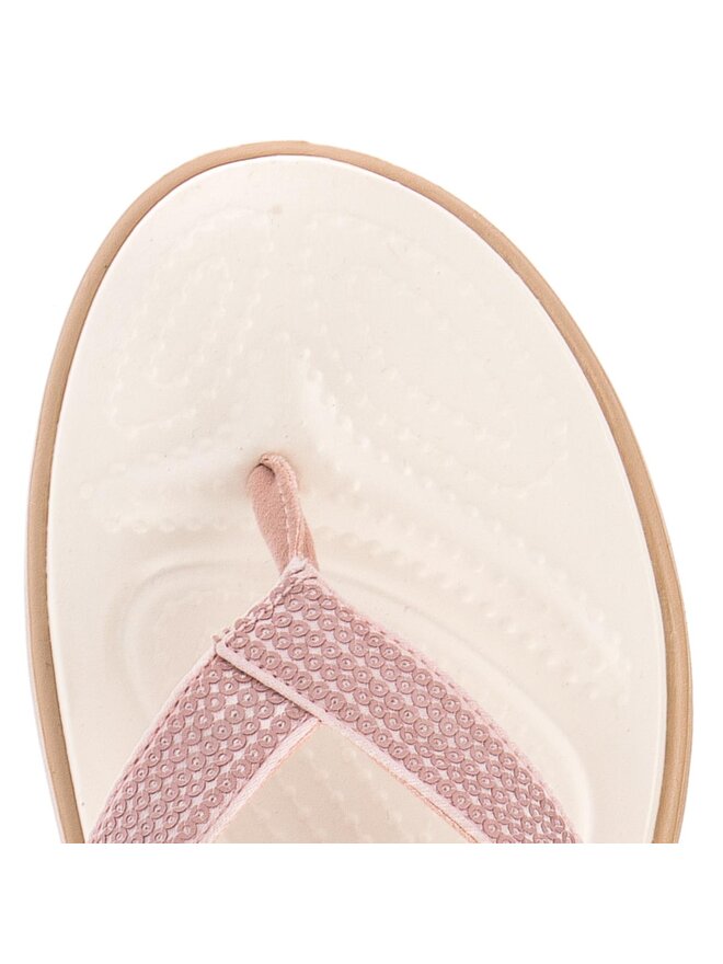Zehentrenner Crocs Capri V Sequin W 204311 Rosa eschuhe