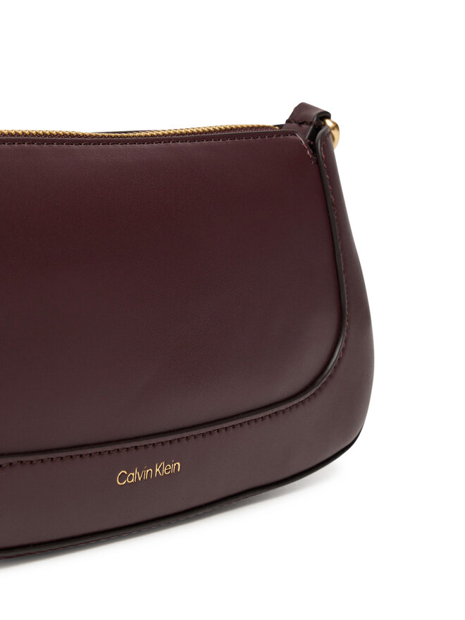 Calvin Klein Handtasche Calvin Klein Hardware Zip Crossbody LV04F1046G Dunkelrot