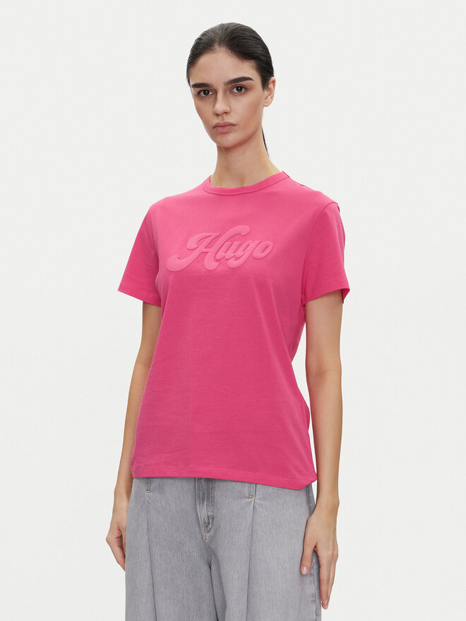 HUGO HUGO Camiseta Damacia_4 50539101 Rosa Regular Fit