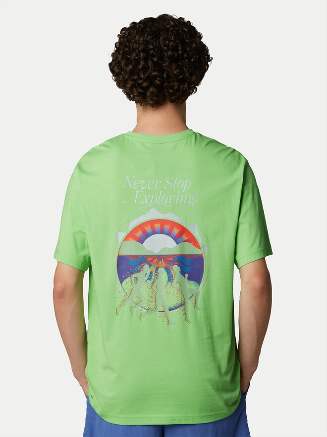 The North Face The North Face Camiseta Unisex SS Never Stop NF0A8C3A Verde Relaxed Fit
