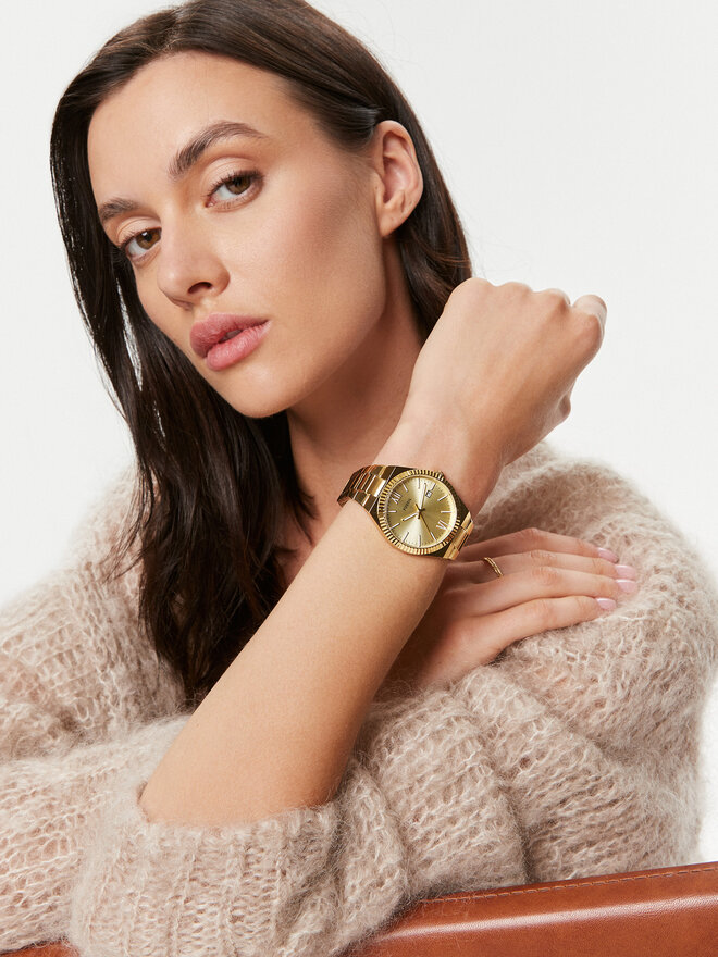 Fossil Годинник Fossil Scarlette ES5299 Золотий